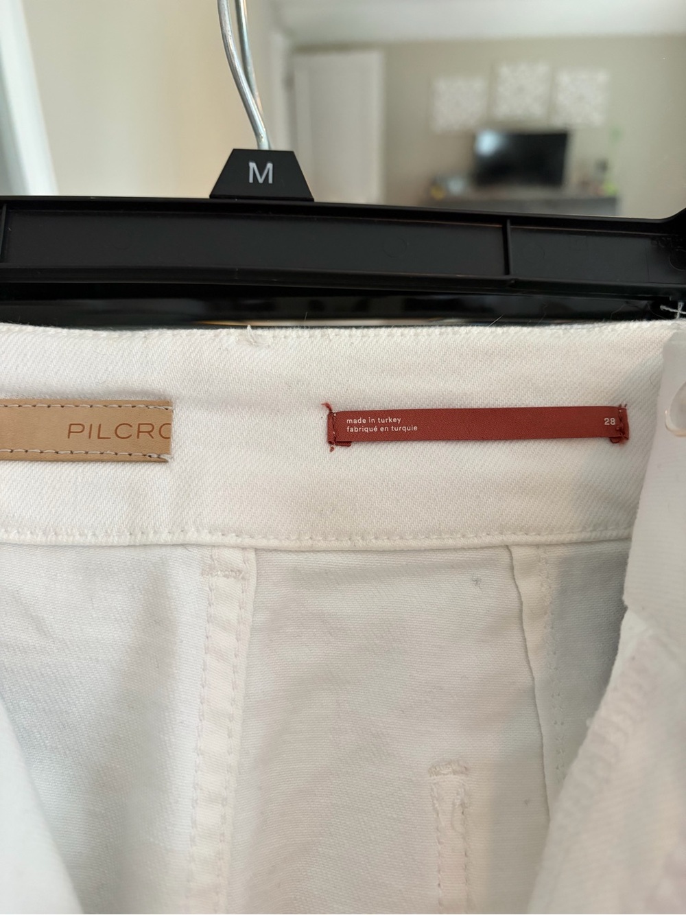 Pilcro white denim cropped jeans - Picture 3 of 4